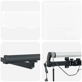 Toldo Retrátil Automático vidaXL com LED Branco 400x300 cm