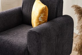 Sofá de 1 Lugar Noya – Antracite – 95x87x70 cm