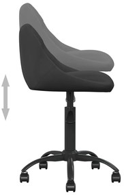 Cadeira de escritório veludo preto