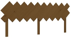 Cama para idosos c/ cabeceira 200x200 cm madeira castanho-mel