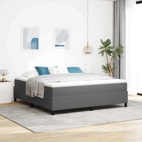 Cama Box Spring vidaXL Cinza Claro Super King em Tecido Corduroy