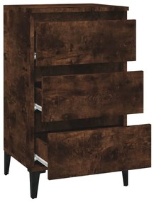 Mesa cabeceira 40x35x70 cm derivados madeira carvalho fumado