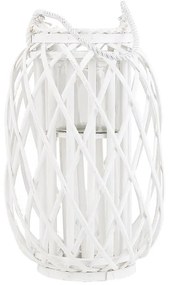 Lanterna decorativa branca 40 cm MAURITIUS Beliani