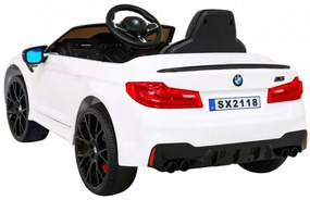 Carro elétrico para Crianças 12V BMW DRIFT M5 Frente Rodas Eva, Traseira Plástico especial para função DRIFT Branco