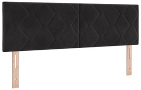 Cabeceira vidaXL Design de Blocos de Diamante Preto 140 cm Veludo