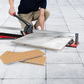 Máquina de corte de precisão para azulejos com 4 suportes ajustáveis Base espessa e estável 143 x 23 x 23 x 23 cm