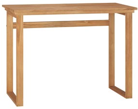 vidaXL Secretária 100x45x75 madeira de teca maciça