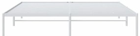 Estrutura de cama metal 200x200 cm branco