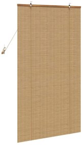 Persianas e Sombras de Janela Marrom Claro 90 x 160 cm Bambu