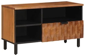 vidaXL Gabinete para TV Acabamento em Acácia Marrom 80 x 33 x 46 cm