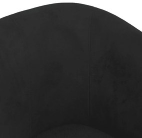 Poltrona veludo preto