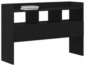 Sideboard vidaXL Preto Carvalho 105x30x70 cm Madeira de Engenharia