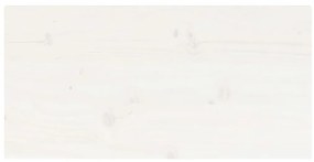Tampo de mesa retangular 80x40x2,5 cm pinho maciço branco