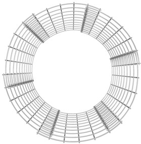 Compostor de jardim Ø50x100 cm aço galvanizado