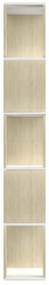 Estante/divisória 80x24x159cm branco e cor carvalho
