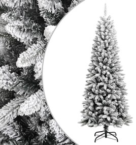 vidaXL Árvore de Natal artificial com neve PVC & PE 180 cm