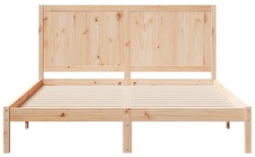 Cama extra longa sem colchão 140x220 cm madeira maciça