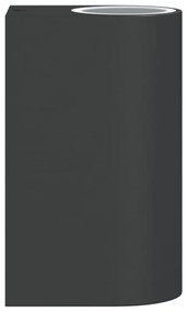Candeeiros de parede para exterior 2 pcs alumínio fundido preto