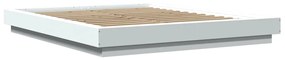 Estrutura de cama 160x200 cm derivados de madeira branco