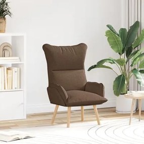 Poltrona Relaxante vidaXL em Tecido Castanho