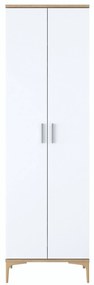 Hall Stand EA111 – Walnut White – 60x198,6x37,5 cm