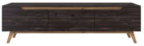 Móvel de TV D1 – Preto e Nogueira – 180 cm x 48,6 cm x 35 cm