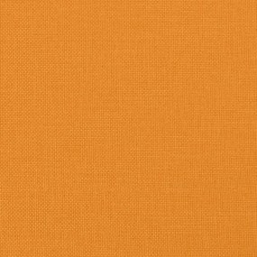 Sofá-cama sem pés 112x174x55 cm tecido amarelo-escuro