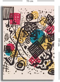 Pintura Decorativa em Tela 70100KANDINSKY005 – Multicolor – 70 x 100 c