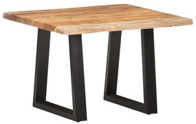 vidaXL Mesa de centro com arestas vivas 60x60x40 cm acácia maciça