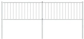 Cabeceira de cama 200 cm metal branco