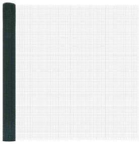 Cerca de Arame Soldado com 13 Postes Flangados Verde 1,4x50 m Aço