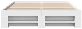 Estrutura de cama 135x190 cm derivados de madeira branco
