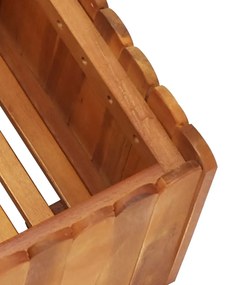 Vaso/floreira de jardim 50x30x25 cm madeira de acácia maciça