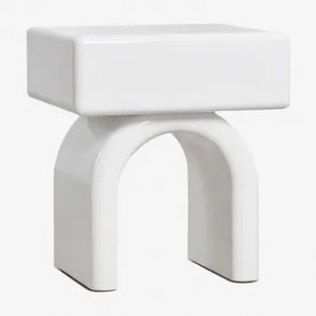 Pack De 2 Mesas De Cabeceira 50x40 Cm Em Mdf Volire Gardénia Branco - Sklum