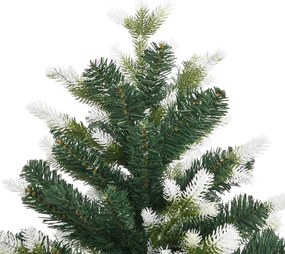 Árvore de Natal artificial articulada c/ flocos de neve 210 cm