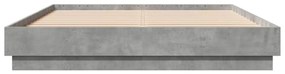 Estrutura de cama 120x200 cm derivados de madeira cinza cimento