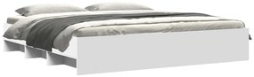 Estrutura de cama 200x200 cm derivados de madeira branco