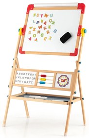 Conjunto de penteadeira e banqueta infantil princesa com gaveta e espelho - rosa