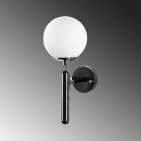 Aplique de Parede King – Preto e Branco – 15 x 20 x 40 cm