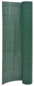 vidaXL Cerca de jardim dupla face 110x500 cm verde
