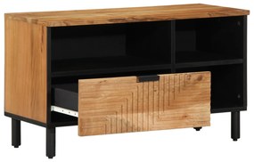 Aparador de TV vidaXL 80x33,5x46 cm Madeira Sólida de Acácia