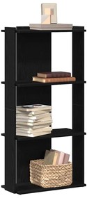 Estante c/ 3 prateleiras 60x30x120cm derivados de madeira preto