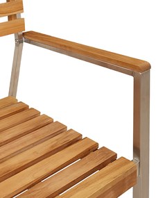 Conjunto de Jantar de Jardim vidaXL 3 Peças Madeira Sólida de Teca