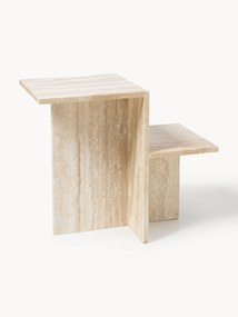 Mesa de apoio em travertino com dois tampos Distinct