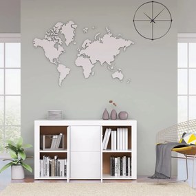 Aparador 120x36x69 cm derivados de madeira branco brilhante