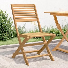 vidaXL Cadeiras de jardim dobráveis 4 pcs 48,5x61,5x87cm acácia maciça