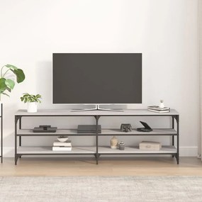 Móvel para TV 160x30x50 cm derivados de madeira cinzento sonoma