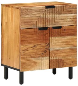 Mesa de cabeceira vidaXL 50x33x60 cm Madeira maciça de acácia