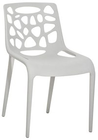 Cadeira em plástico cinzento MORGAN Beliani