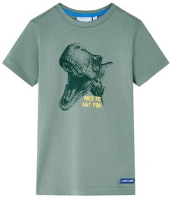 T-shirt para criança caqui 128